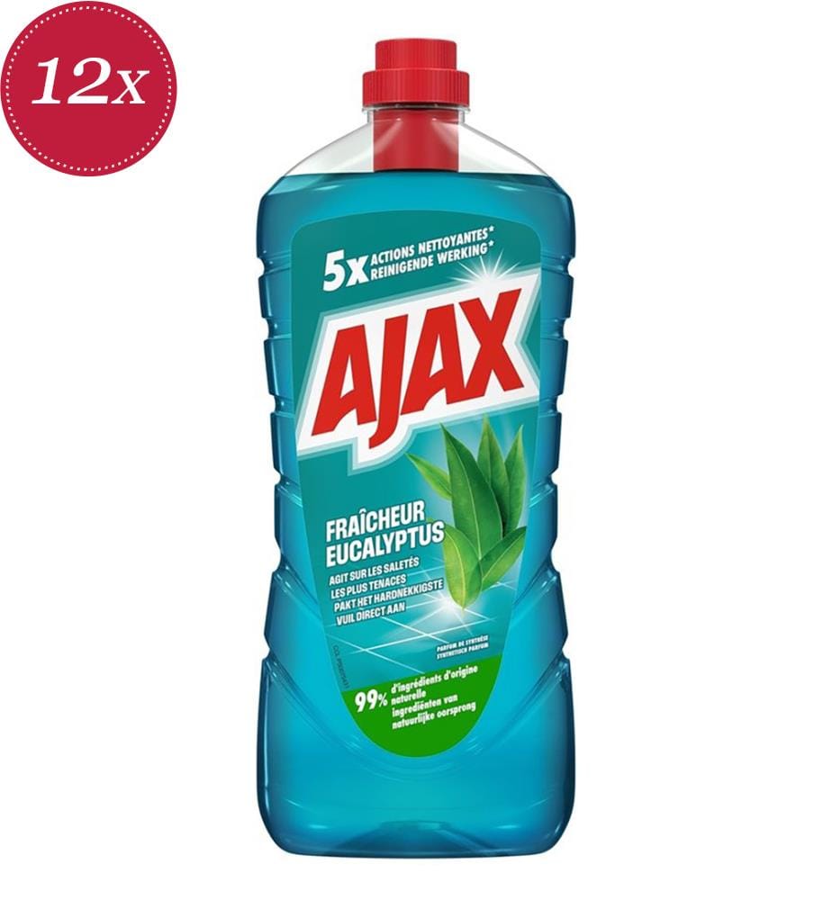 Lot de 12 Nettoyant tout usage Eucalyptus - 1,25 litre