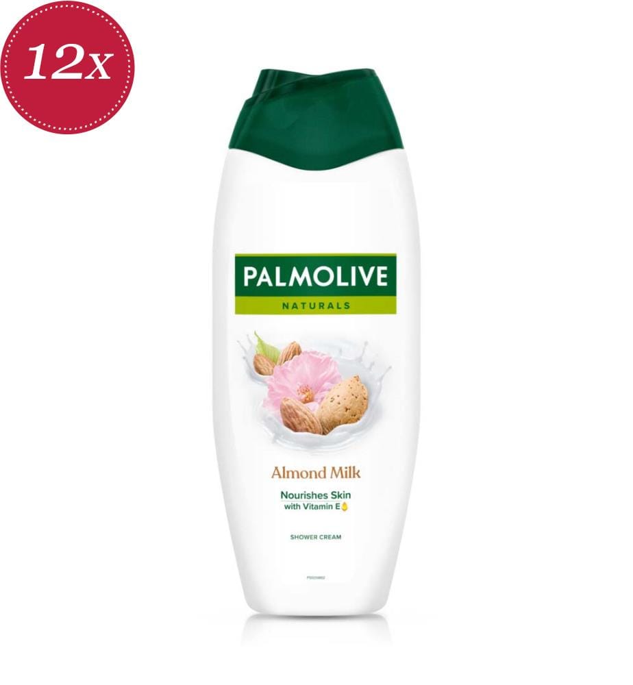 Confezione da 12 gel doccia Naturals alla mandorla - 650 ml