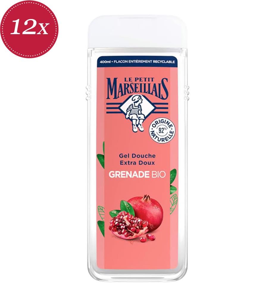 Set di 12 gel doccia al melograno mediterraneo 400 ml
