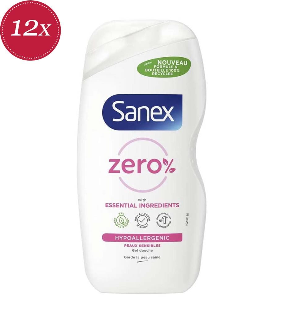 12er-Pack Sensitive Duschgels 0 % - hypoallergen - 475 ml