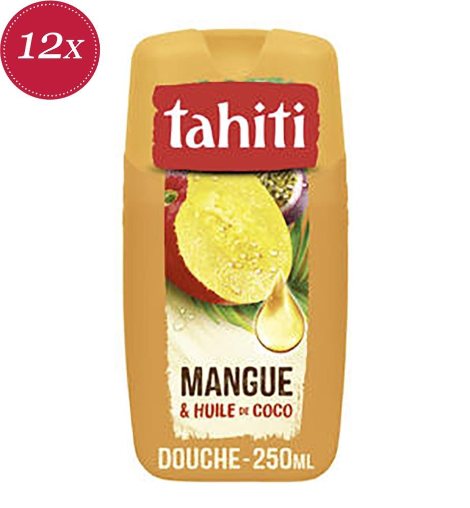 Lot de 12 Gel Douche Hydratant Mangue & Huile de Coco - 50ml