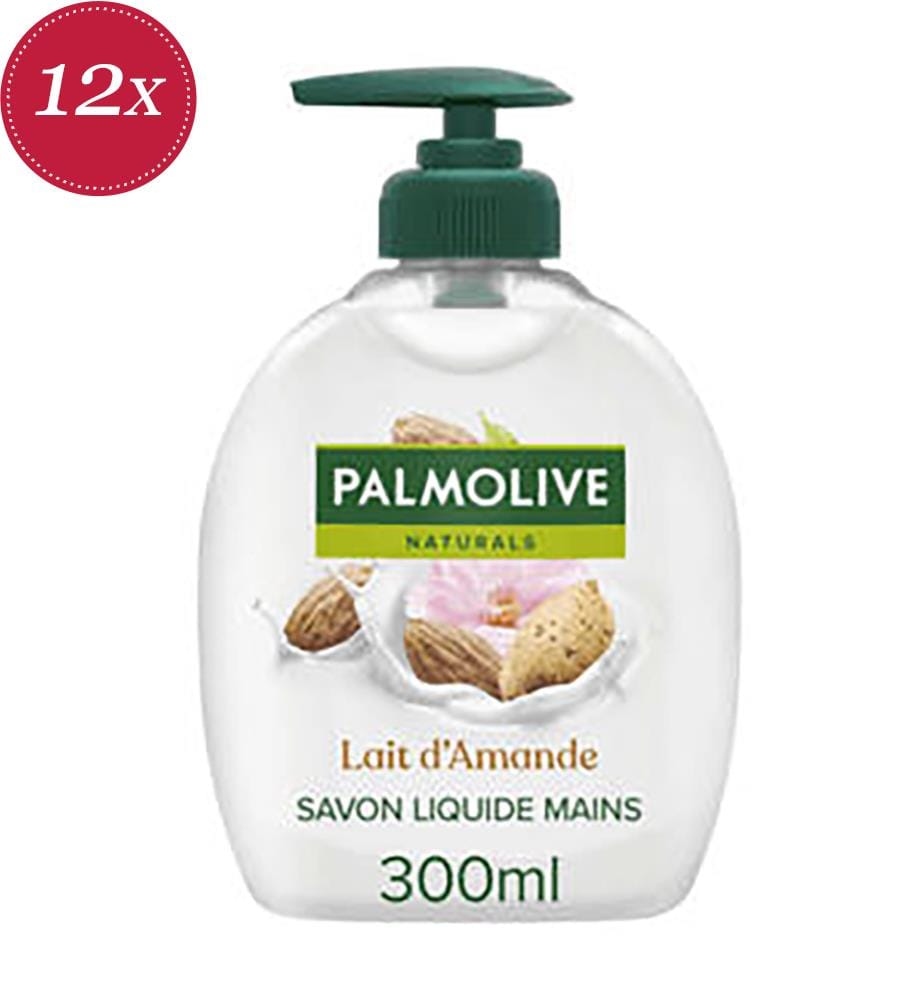 12 saponi liquidi per le mani al latte di mandorla in pompa - 300 ml