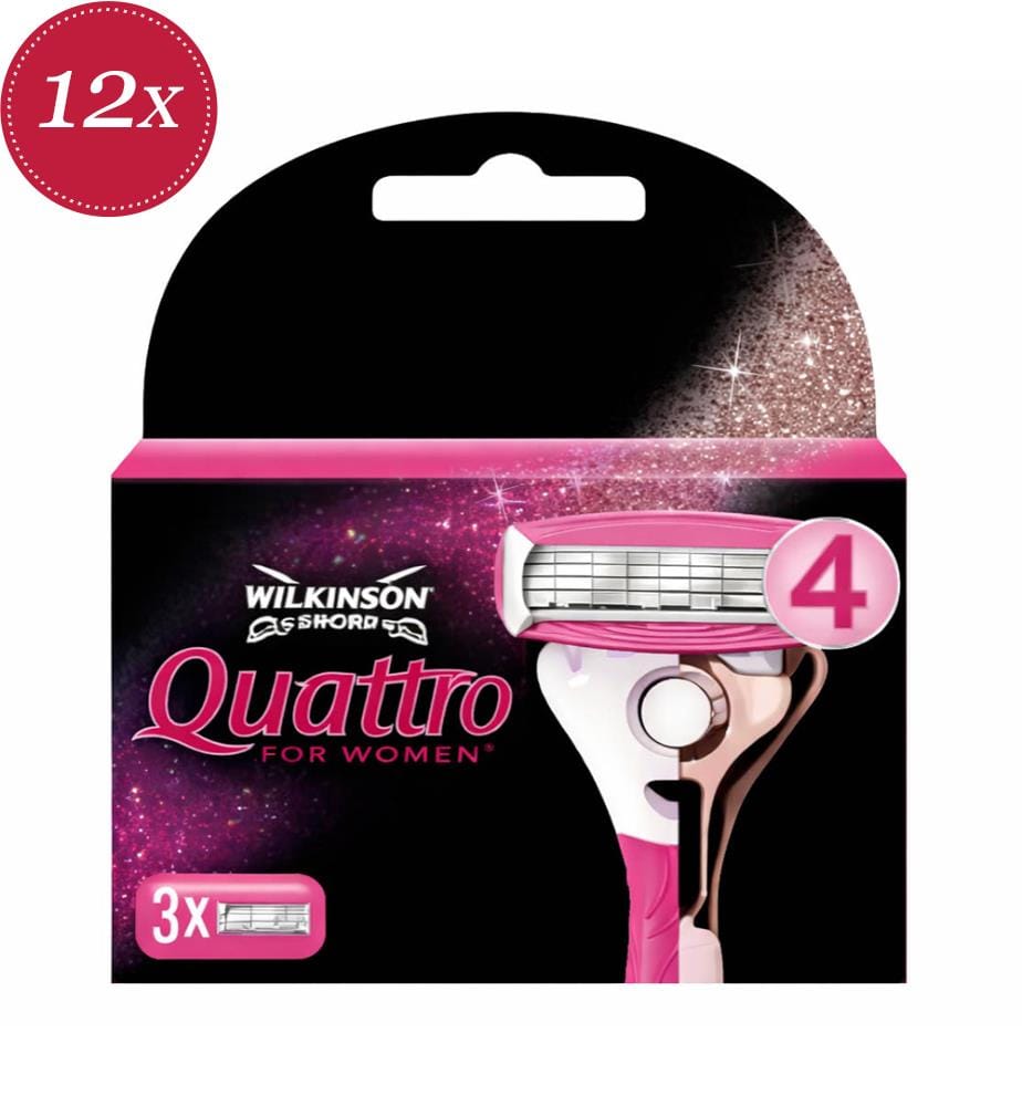 Lot De 12  Lames Quattro For Women - 3 Lames