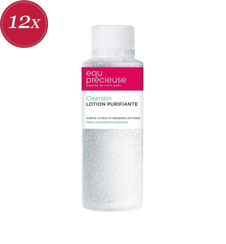 Confezione da 12 Acque Preziose per la cura del viso Clear Skin Lotion Purificante - 375 ml