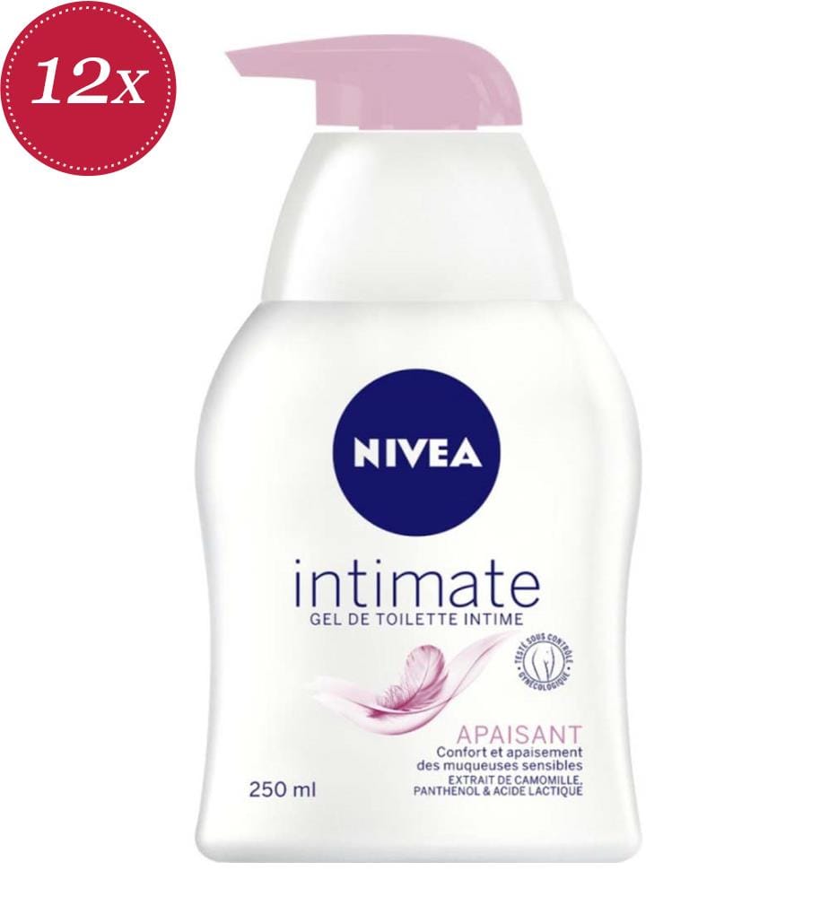 Confezione da 12 gel detergenti intimi lenitivi - 250 ml