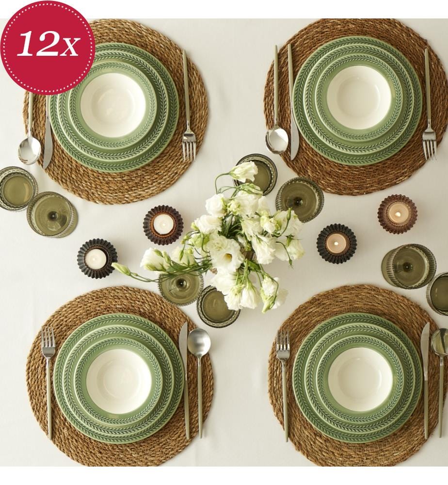 Servizio da tavola Monica 12 pezzi - Verde