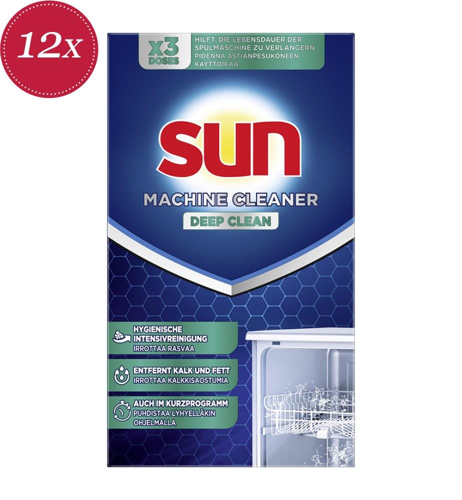 12x sachets de produit d'entretien pour machines - 3 x 40 g