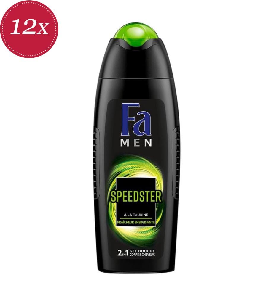 12er-Pack Men Duschgel - 2 in 1 - Speedster - 250 ml