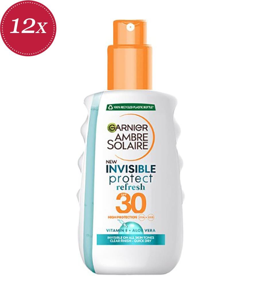 12er-Pack Ambre Solaire Invisible Spray Protect Refresh SPF 30 - 200 ml