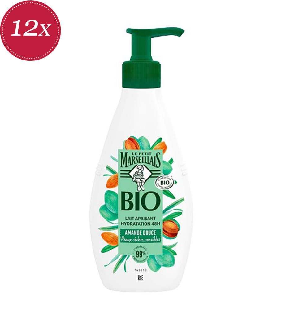 12er-Set Beruhigende Körpermilch Süssmandel Bio - 250 ml
