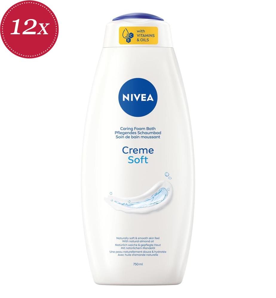 Set di 12 gel doccia Nivea Crème Soft