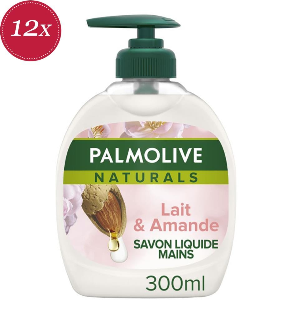 12er-Set Pumpseife Flüssigseife Mandelmilch - 300 ml