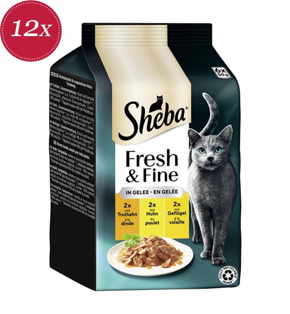 12er-Multipack Truthahn, Hähnchen & Geflügel in Gelee - 6 x 50 g