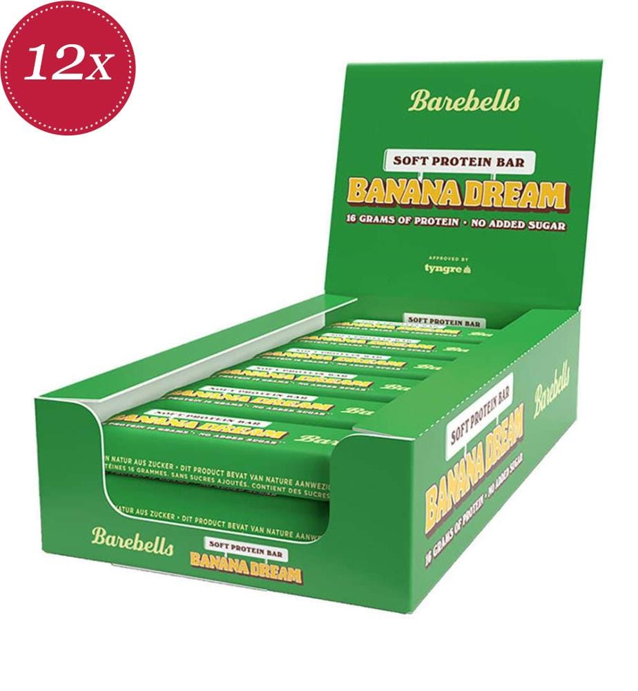 Barebells Soft Protein Bar Banana Dream - 12 x 55 g