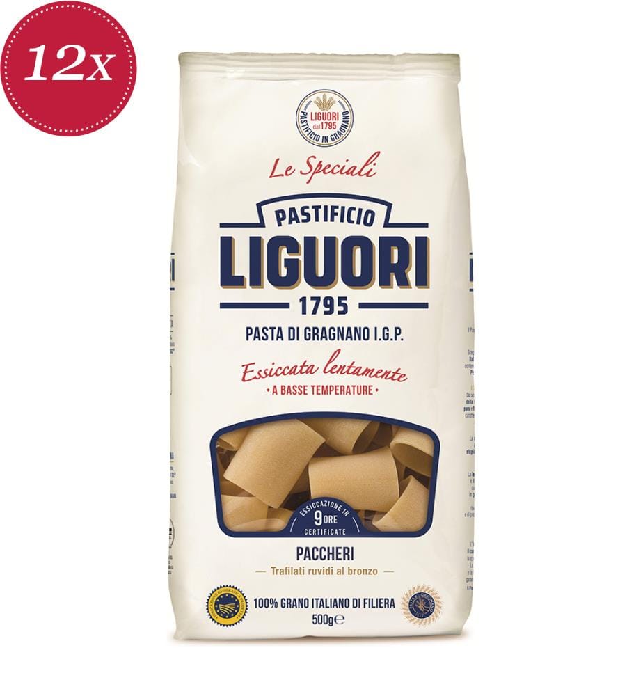 Lot de 12 Liguori Paccheri - 500g