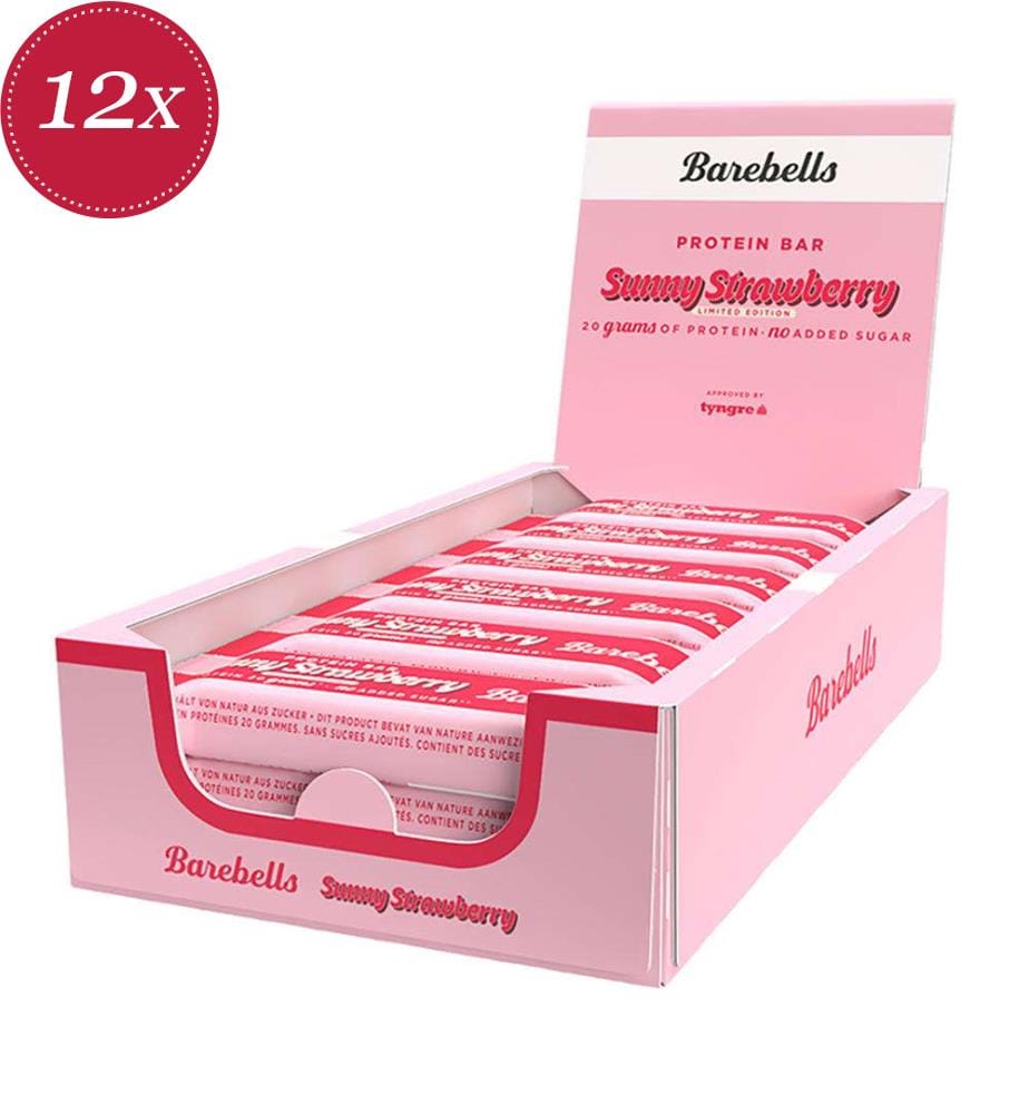 Barebells Protein Bar Sunny Strawberry - 12 x 55 g