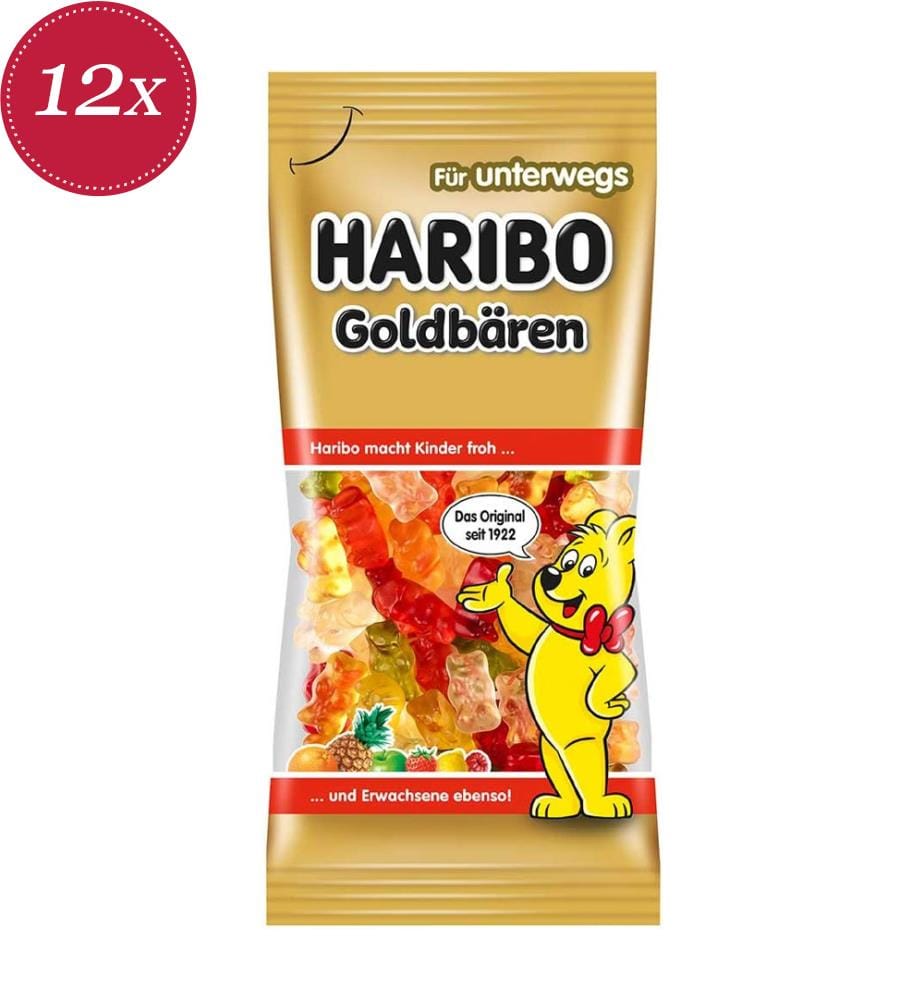 Pack of 12 Haribo Goldbären TP Beutel - 75g