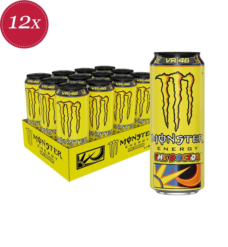 Pack of 12 Monster The Doctor cans - 500 ml