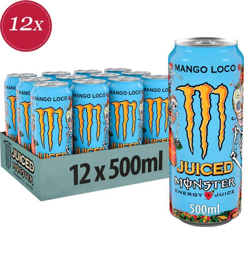 12x Monster Juice Mango Loco - 500 ml