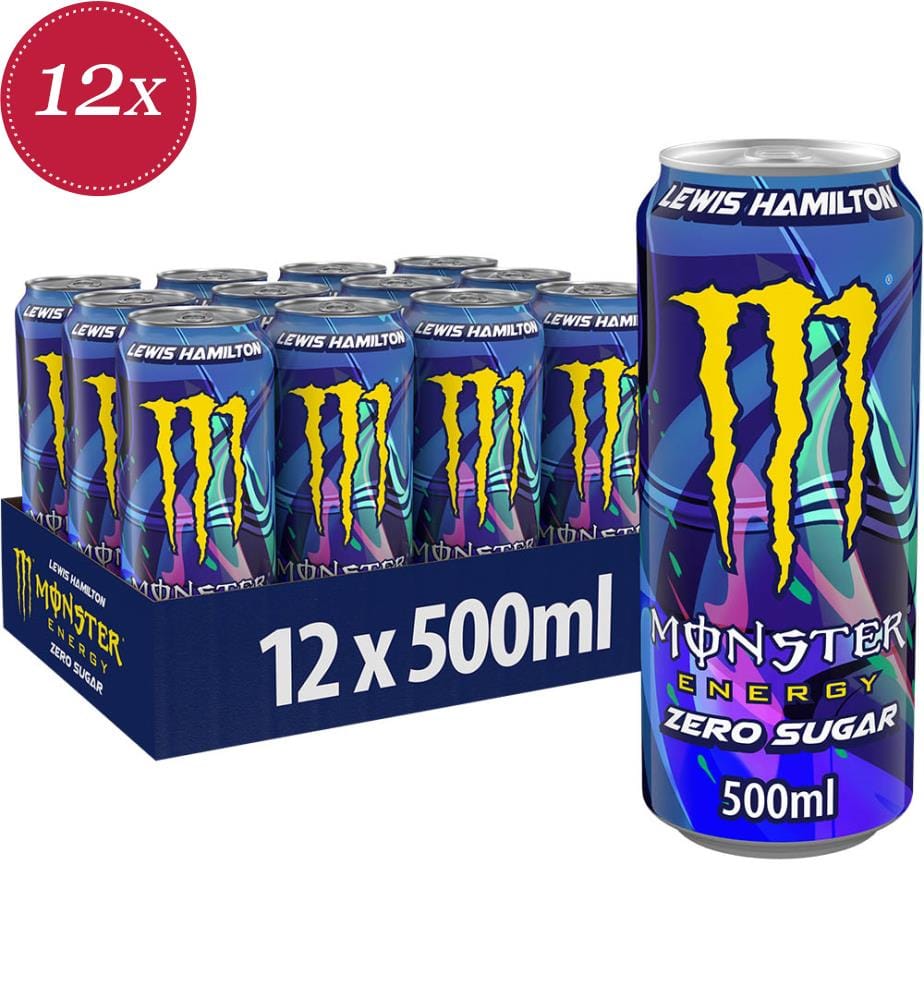 12x Monster Lewis Hamilton Zero Sugar - 500 ml