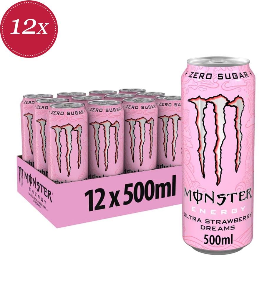 12x Monster Strawberry Dreams - 500 ml