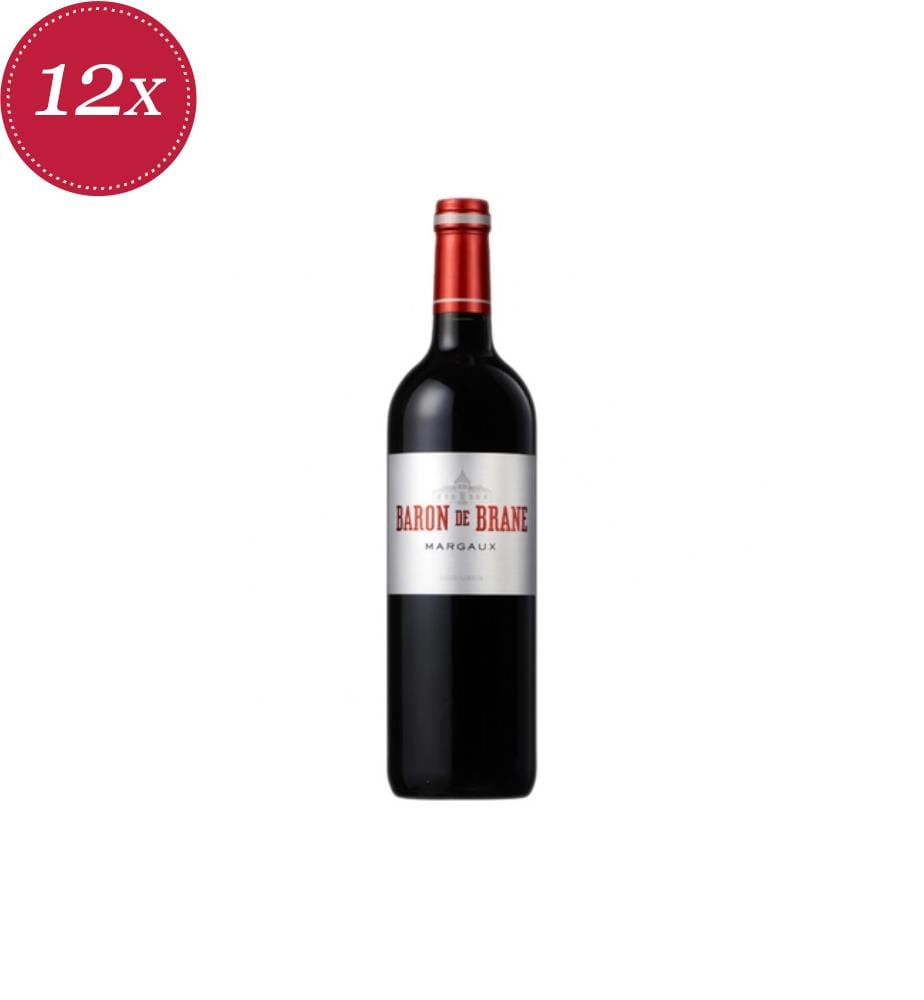 Red Wine Château Brane-Cantenac Second Vin Baron de Brane Margaux, 2014 - 12 x 75 cl