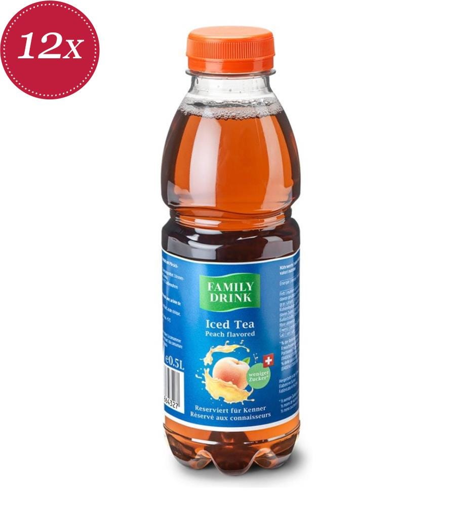 Peach Iced Tea Family Drink - 12 x 500 ml