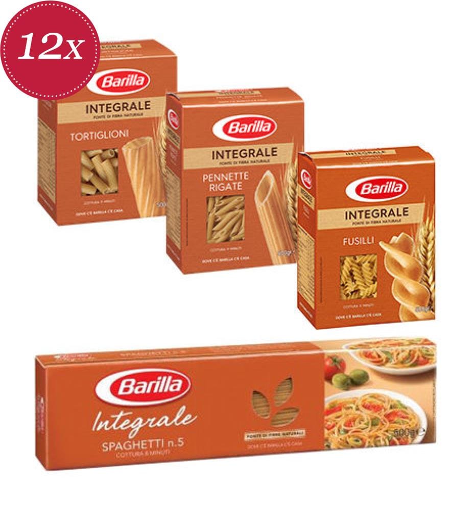Barilla Ensemble de Sachets de Pates - 12 x 500 g