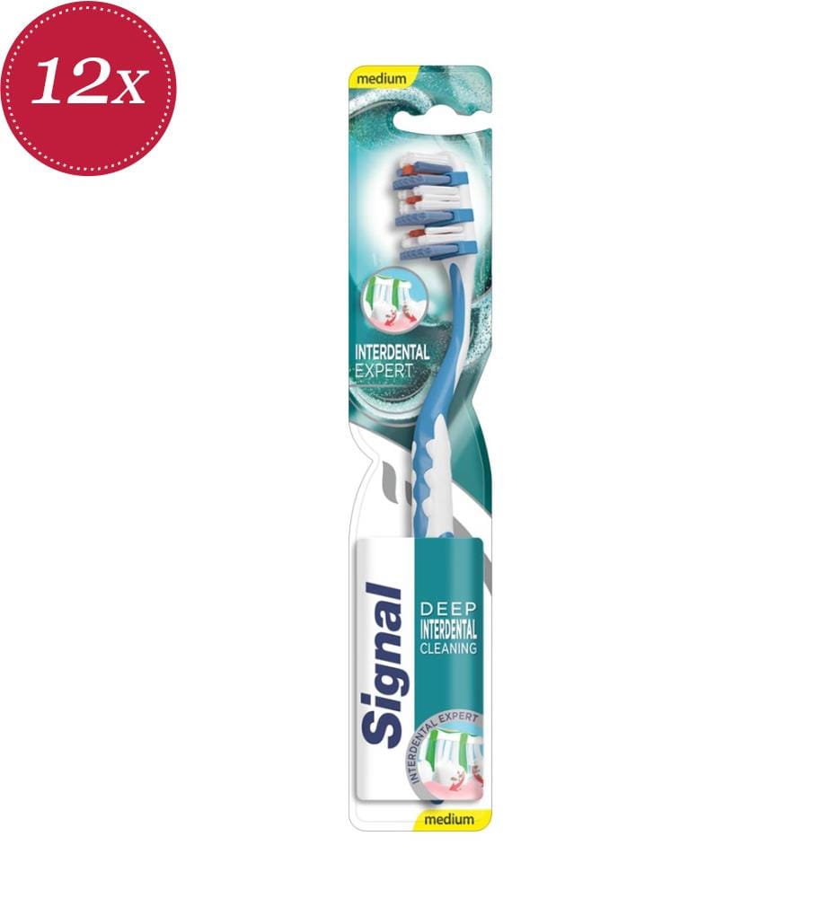12x Zahnbürste Interdental Expert Medium