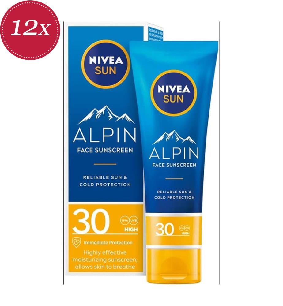 12x Sonnencreme 50 ml – Alpin Gesicht – LSF 30