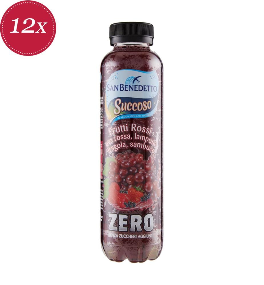 San Benedetto Juicy Red Fruits Zero - 12 x 400 ml