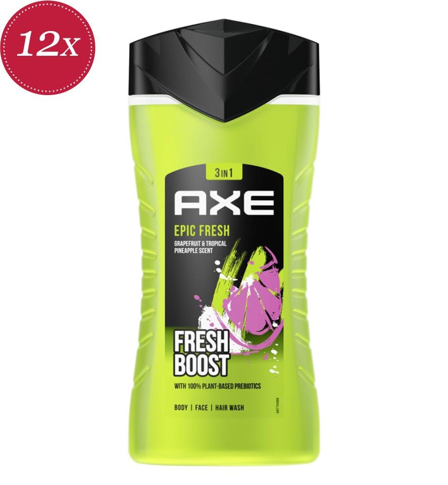 12x Gel Douche Epic Fresh - 250 ml
