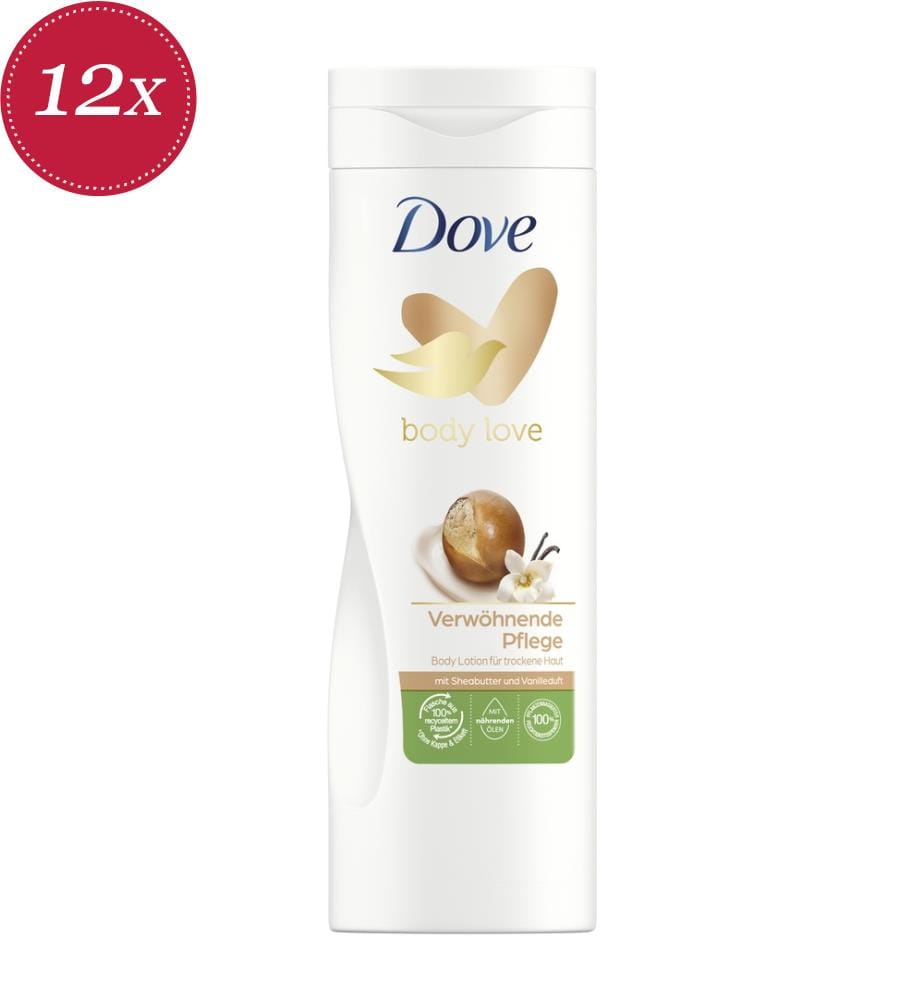 12x Lozione per il corpo al karité e vaniglia - 400 ml