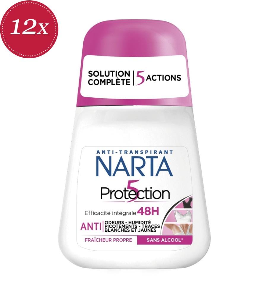 12x Roll-On 48 h Schutz ohne Alkohol – 50 ml
