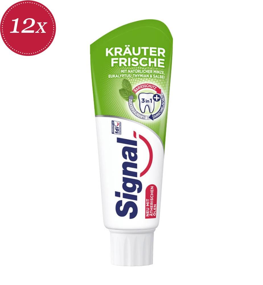Pack of 12 Herbal Freshness Toothpastes - 75 ml