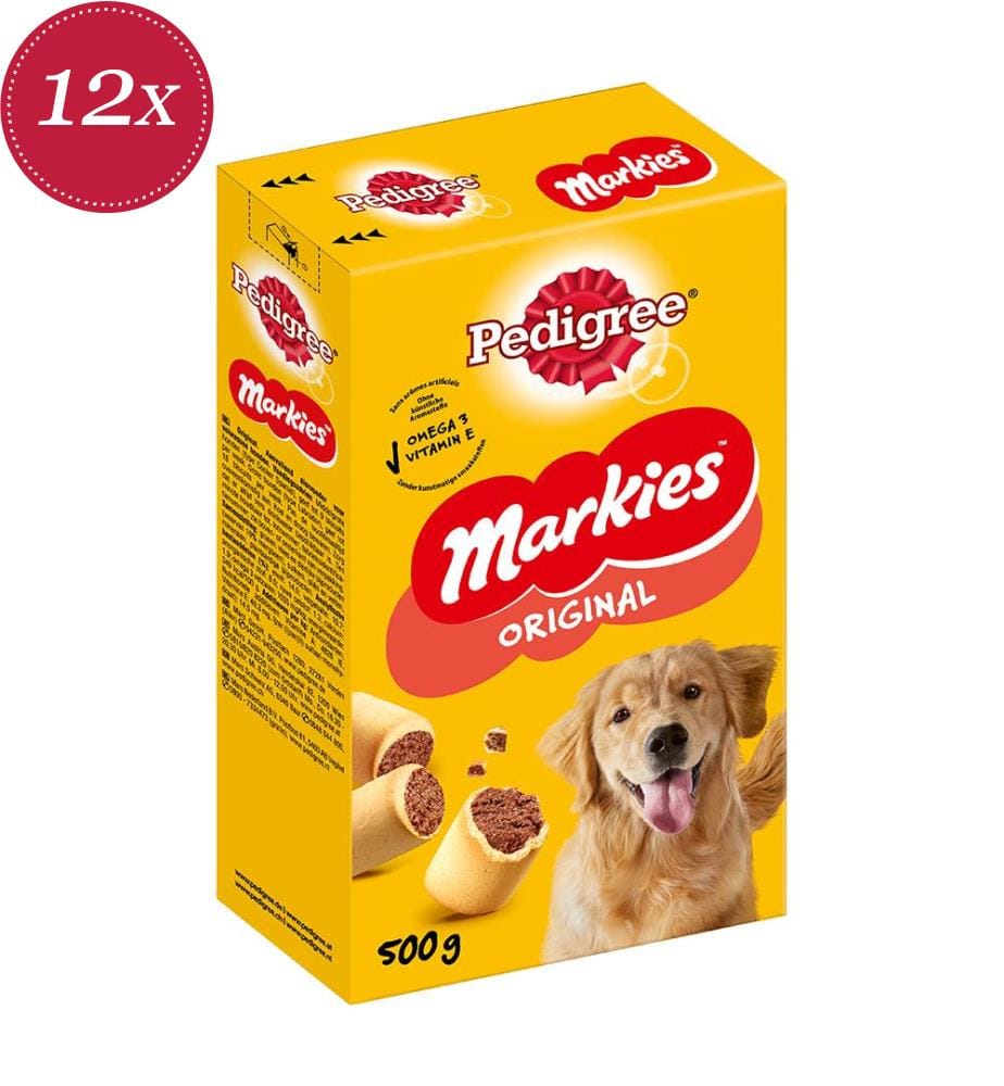 12 confezioni di Pedigree Markies - 500 g