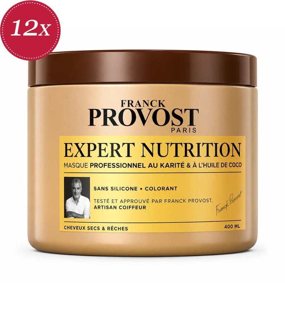 Confezione da 12 maschere per capelli in vasetto professionale Expert Nutrition - 400 ml