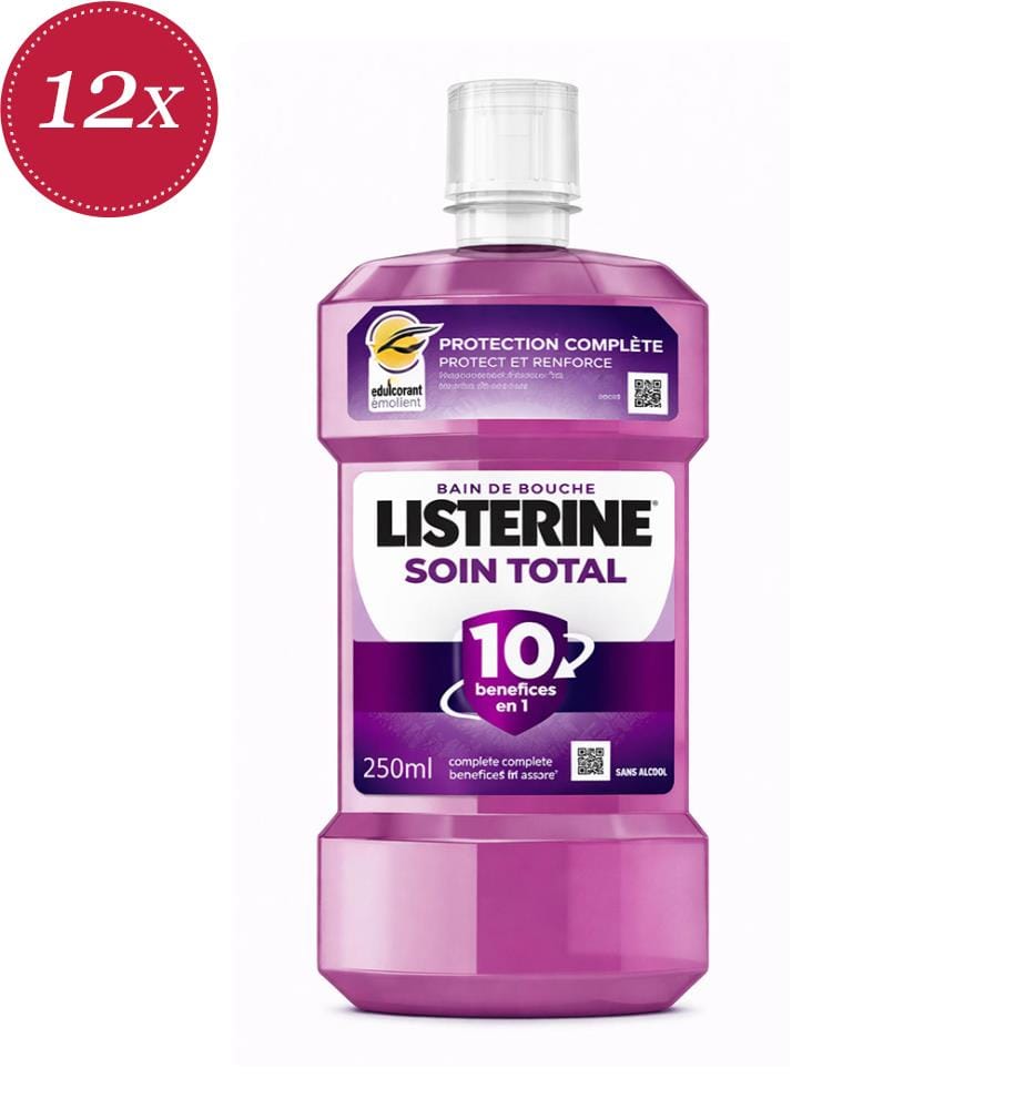 Lot De 12 Bain De Bouche Soin Total - 250 Ml