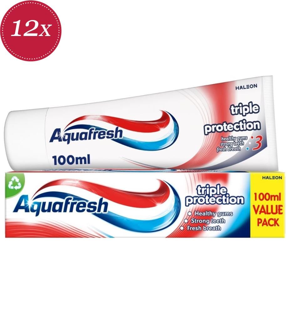 Lot de 12 Dentifrices Triple Protection - 100 ml