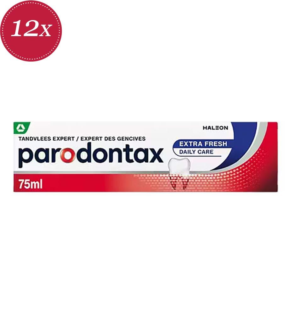 Lot de 12 Dentifrices Extra Fresh 75 ml
