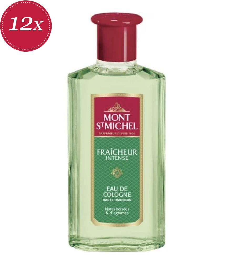 Lot de 12 Eaux De Cologne Intense Freshness - 250 ml