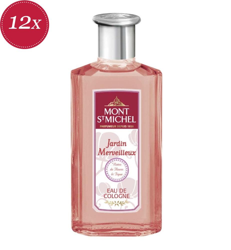Lot de 12 Eaux de Cologne Mont St Michel Jardin Merveilleux - 250 ml
