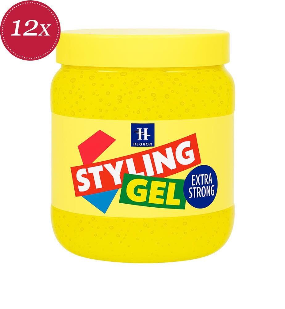 Lot de 12 Gels Coiffants Fixation Forte 500 ml