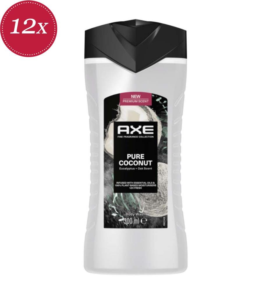 Lot de 12 Gels Douche Pure Coconut - 300 ml