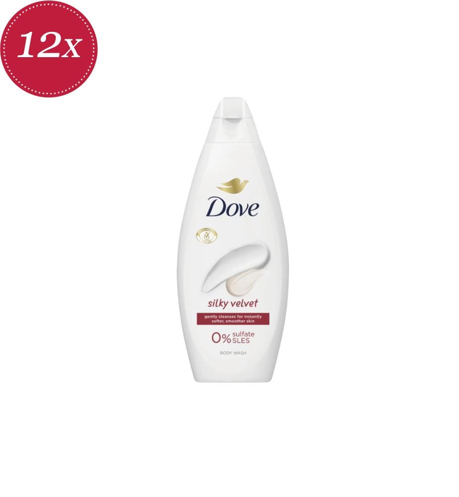 Lot de 12 gels douche Velours soyeux - 250 ml
