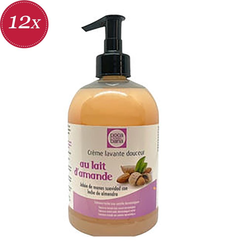 Lot de 12 Pocabana Savon Main Lait D'Amande - 500 ml