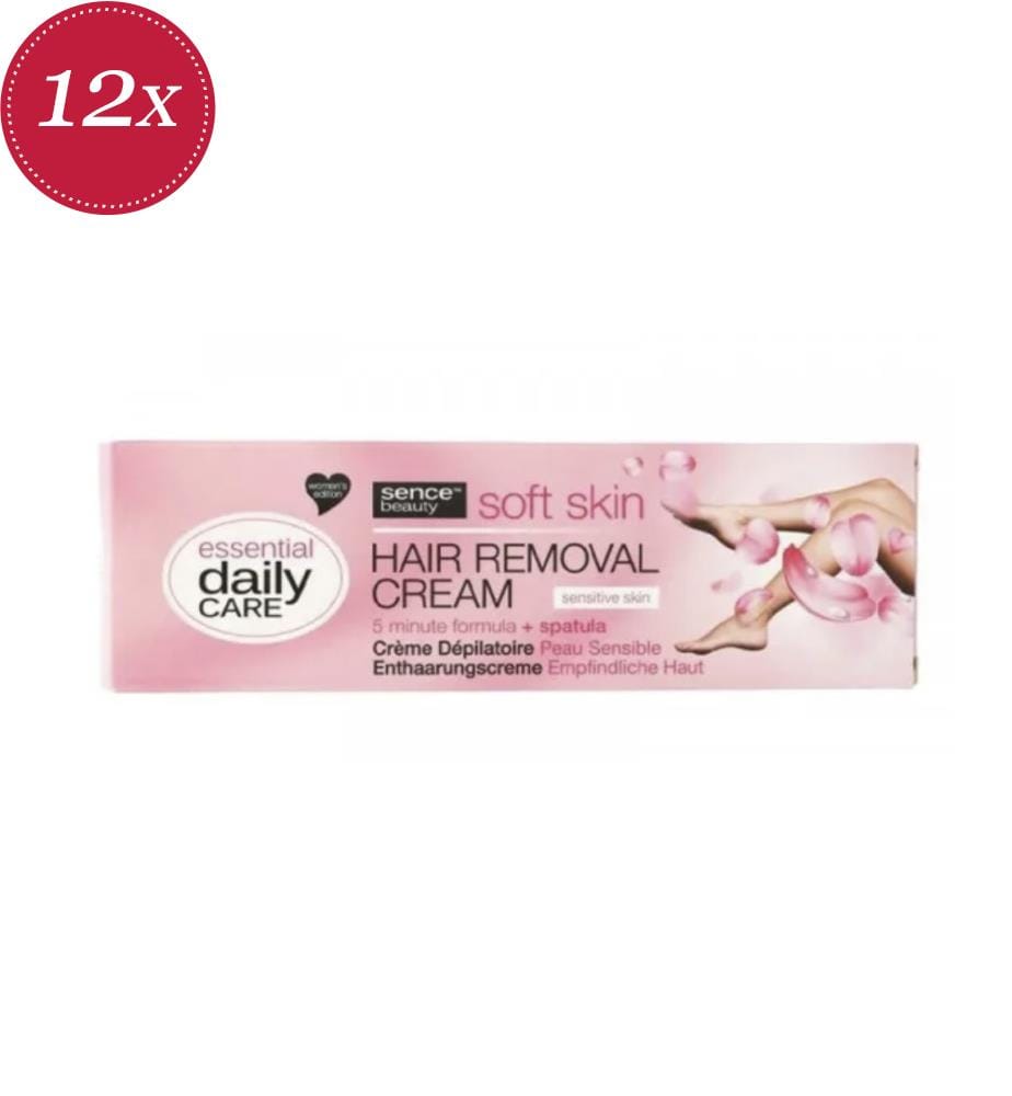 Lot de 12 crèmes dépilatoires pour peaux sensibles - 150 ml