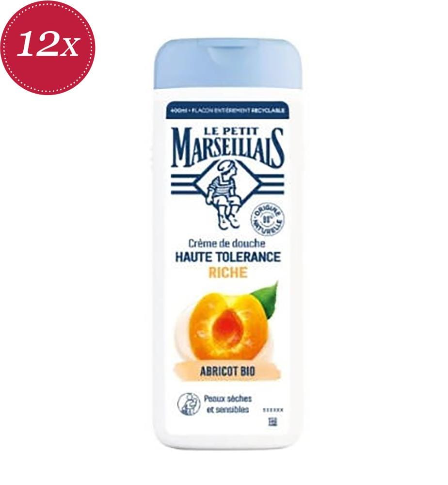 12x Duschcreme 400 ml Bio-Aprikose