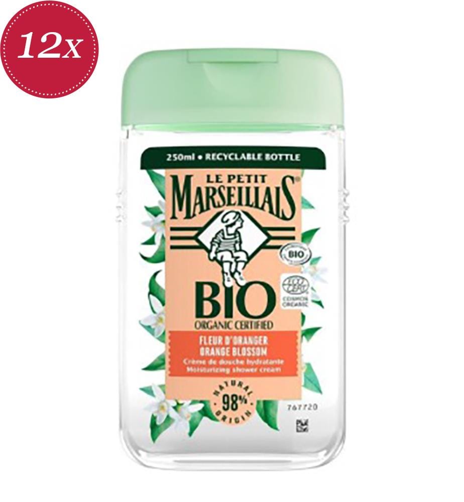 12x Duschgel 250 ml Bio-Orangenblüte