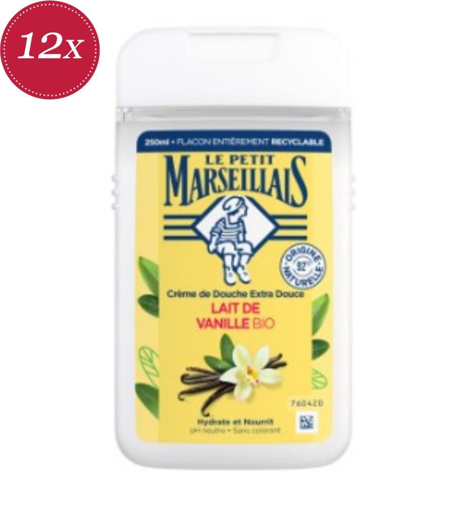 12x Duschgel 250 ml Vanillemilch – Bio